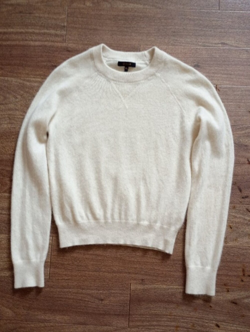 Quince Cashmere Crew Neck Sweater In Ivory sz XS